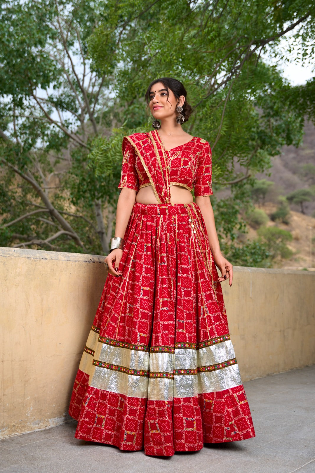 Red Lehenga navratri collection Sept 2024