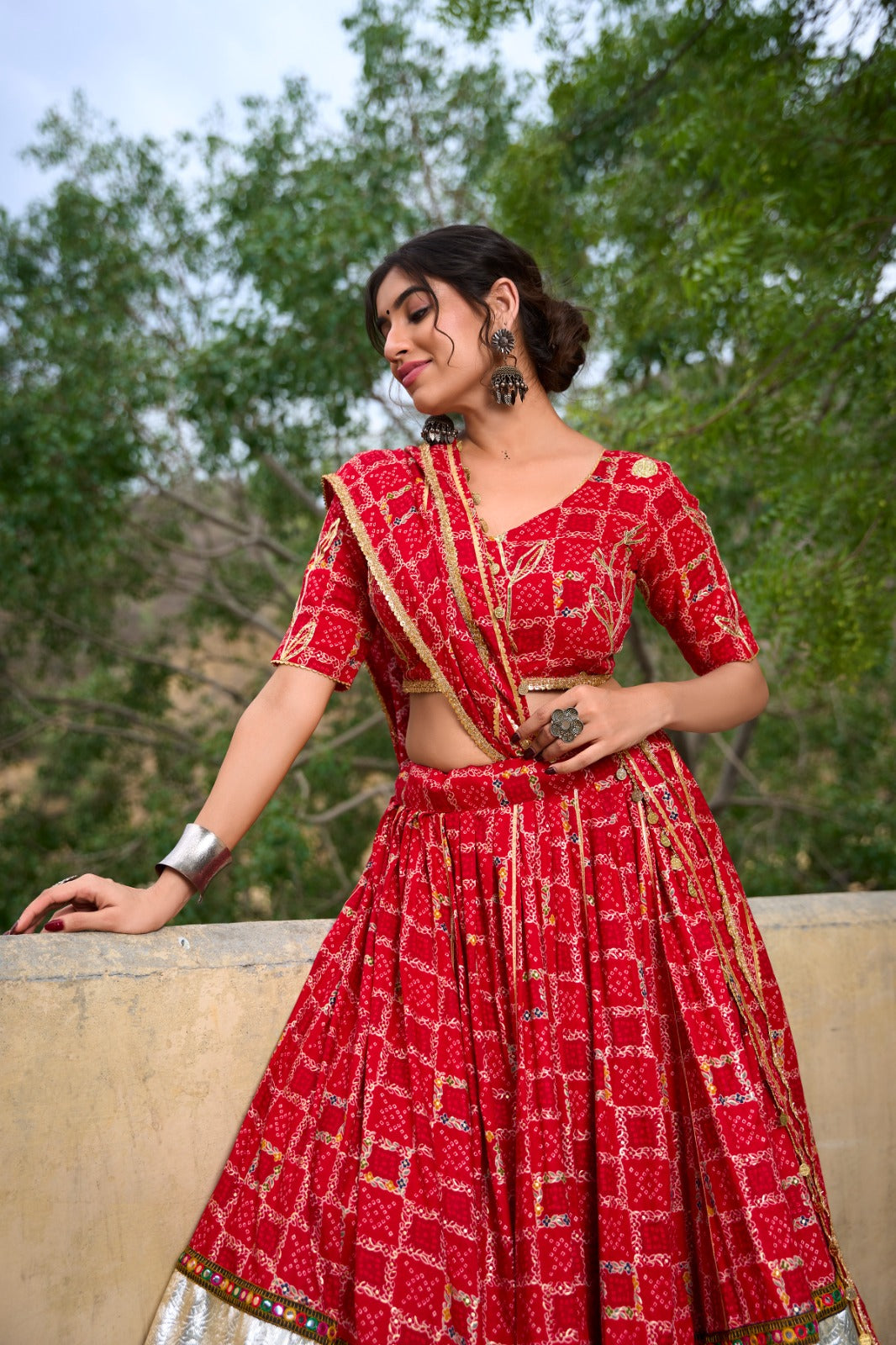 Red Lehenga navratri collection Sept 2024