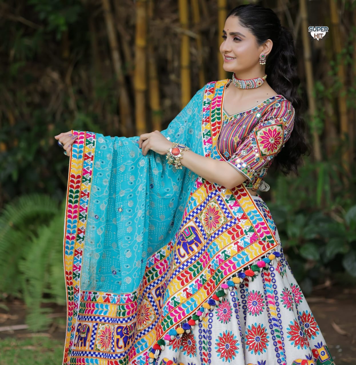 Mirror Work Style Navratri Lehenga  | Limited Edition