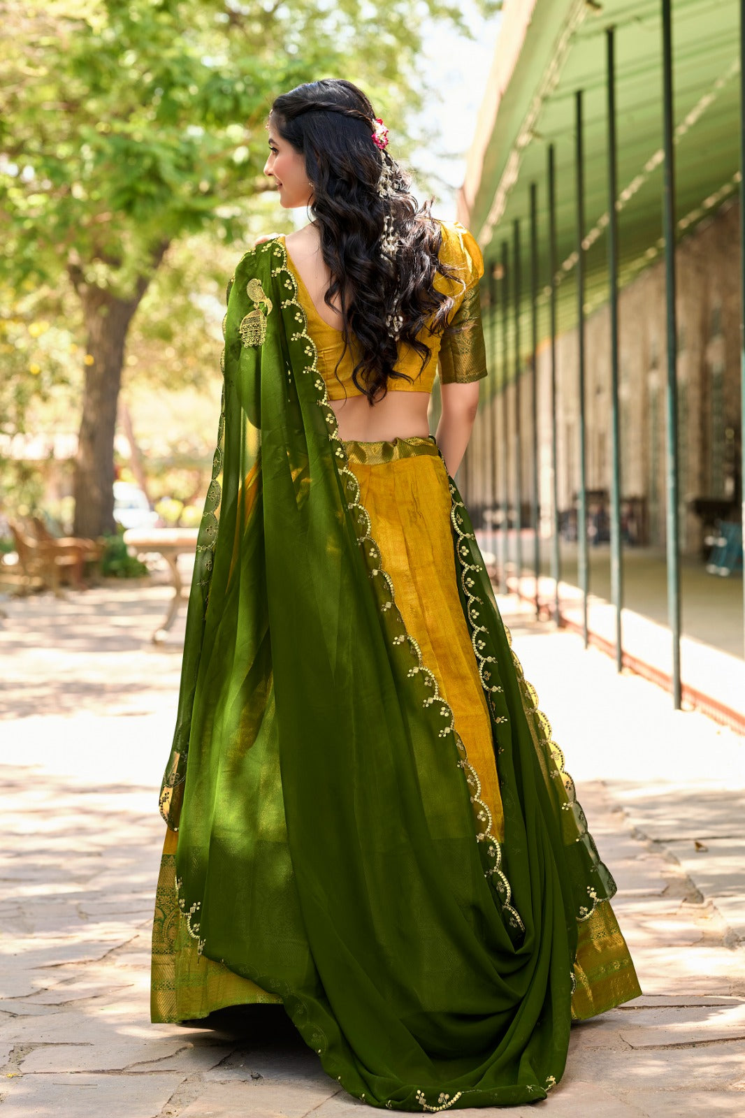 Luxurious Kanjivaram Silk Regal Lehenga Choli