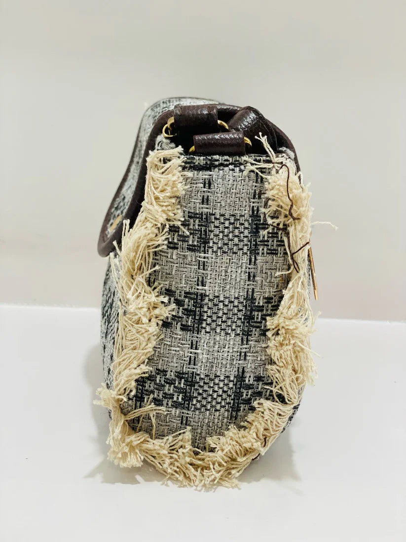 Cross Body Bag Jecard Flap Sling