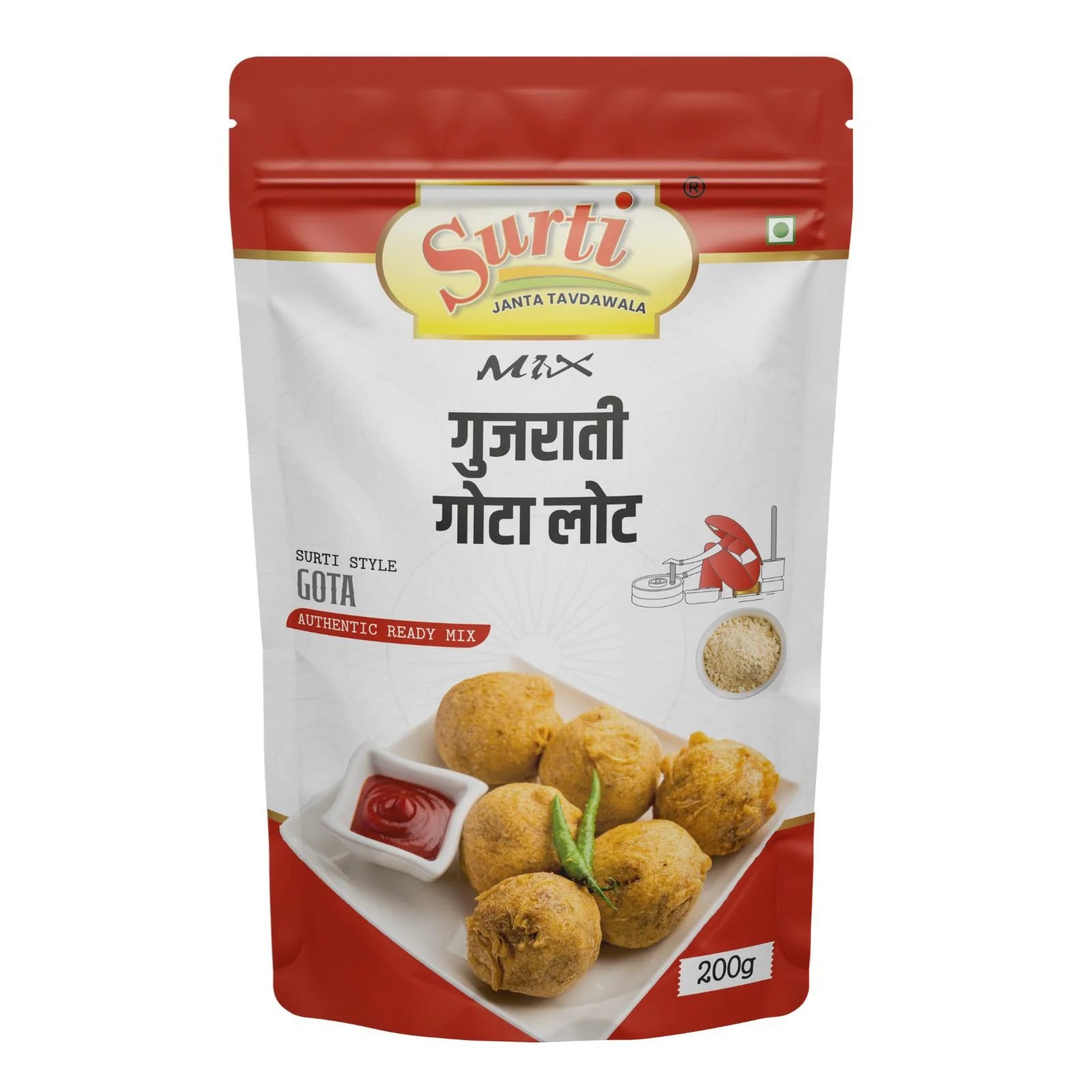 Surtimix Gujarati Gota Aata | Ready To Eat 500 gms