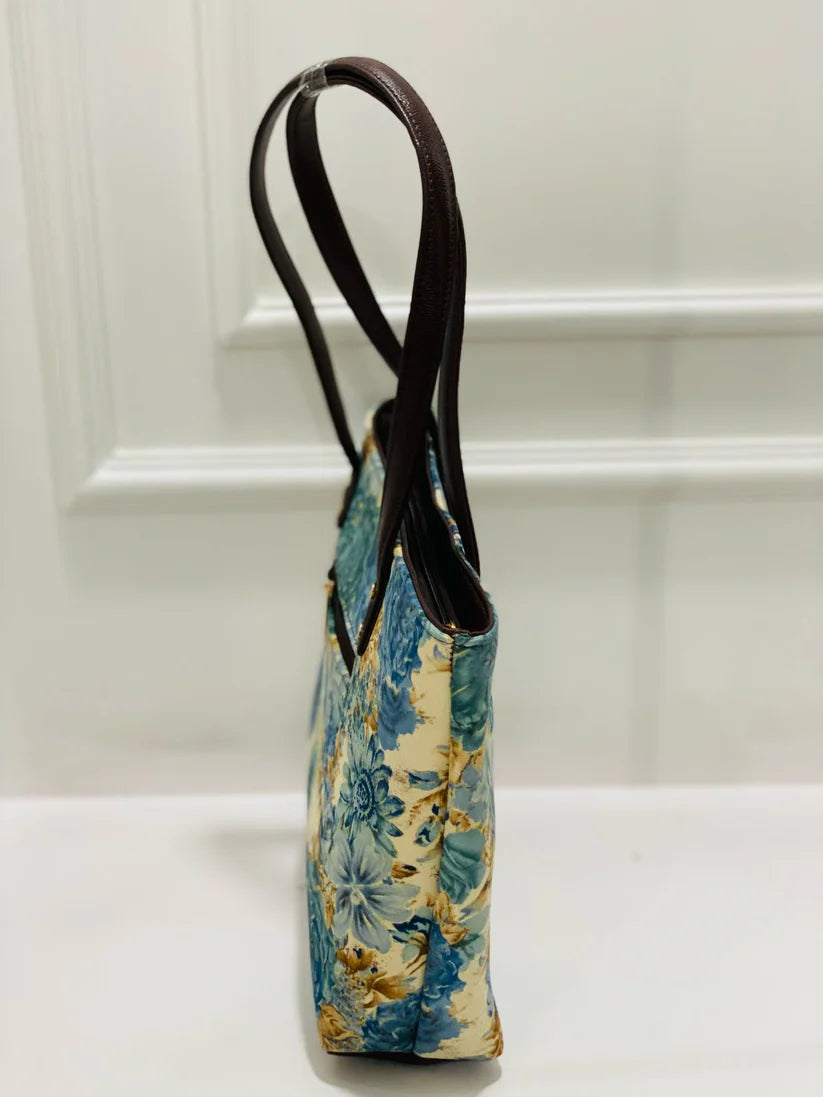 Floral Print 5-in-1 Travel Tote Bag Set Stylish Versatile Everyday Vacation Use