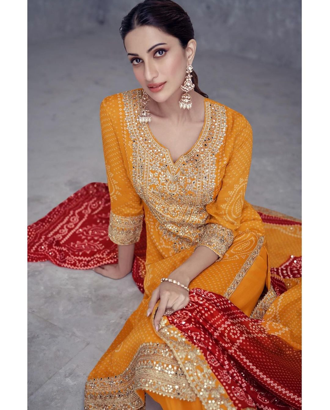 Women's Suit |Work Top-Bottom And Dupatta Set Fully Stitched Ready To Wear