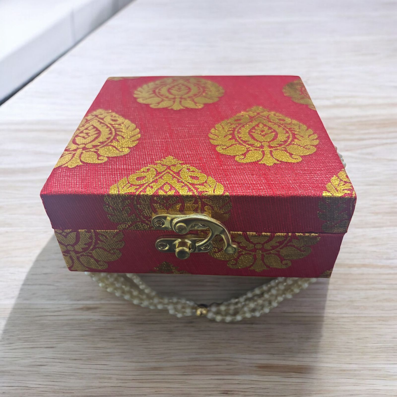 Decorative Gift Set: Elegant Box with Bangle and Candle Holder