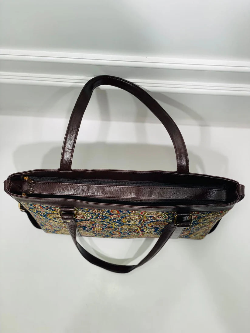 Paisley Charm Office Laptop Bag | Spacious Daily Use