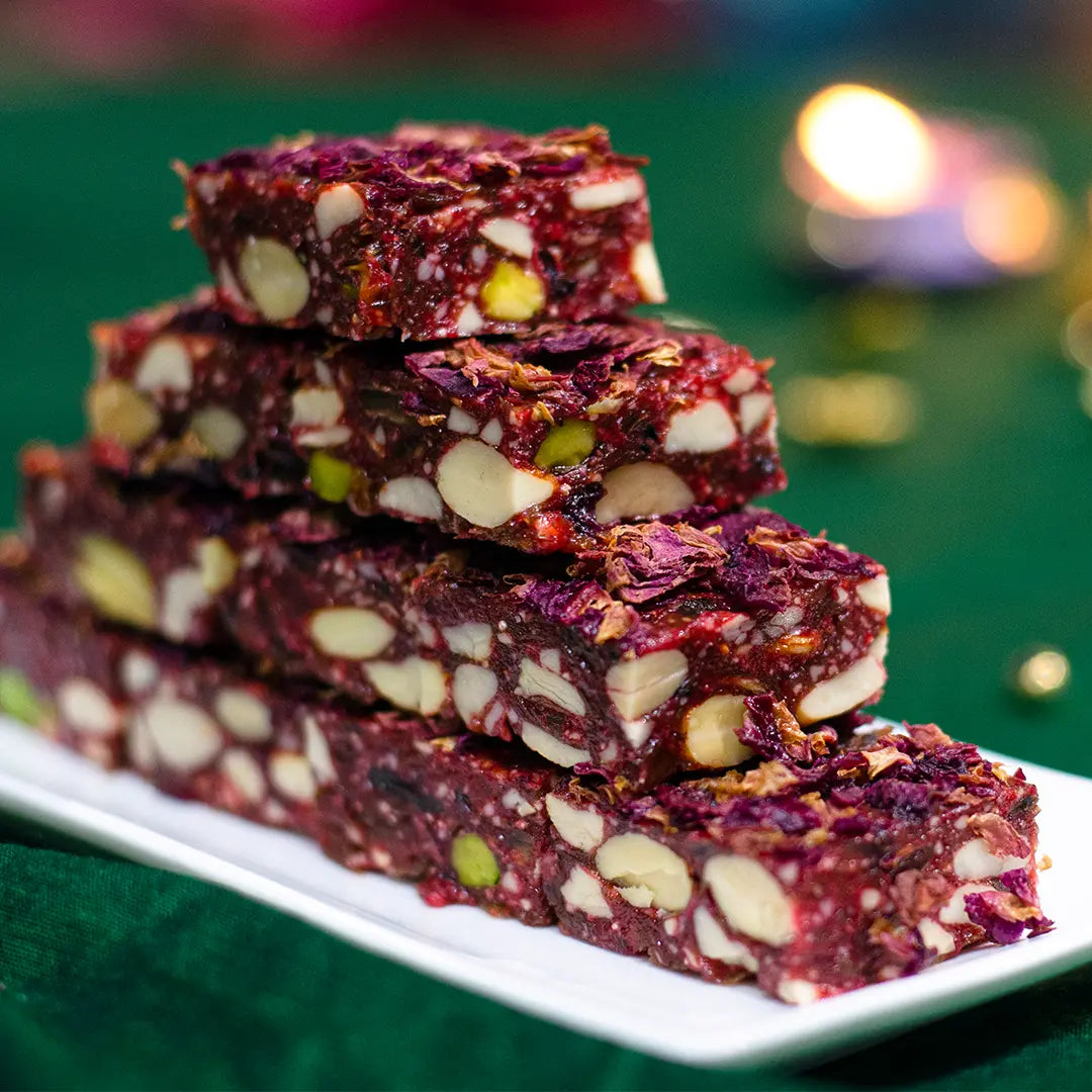 Varaq Sweets Wild Rose Gulkand Bites 500g | Premium Rose Sweet