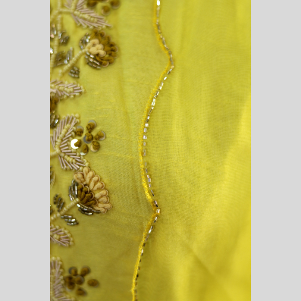 Yellow Ombre Kurta Set