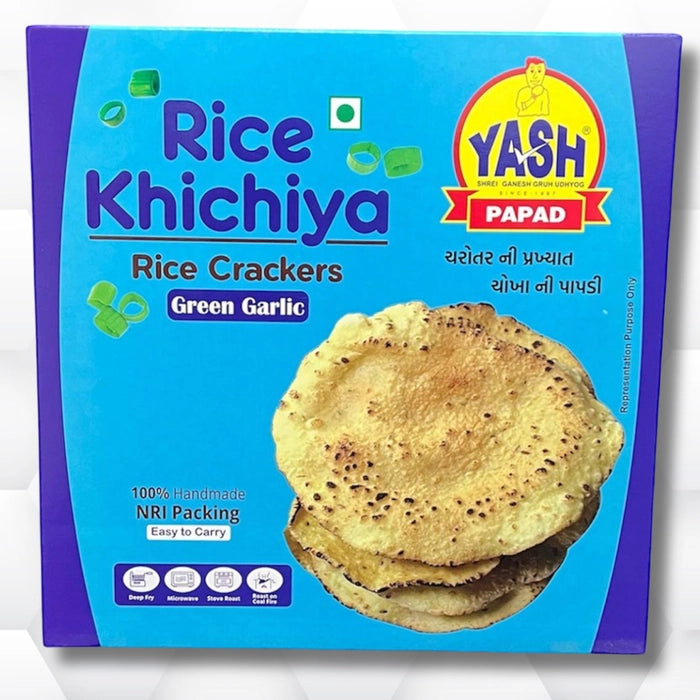 Yash Rice Green Garlic Papad | 500 gms