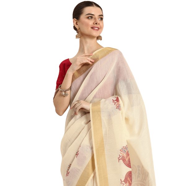 Kasavu Traditional saree - India shopping