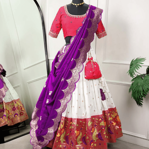 Paithani Ready to Wear Lehenga Choli - India shopping