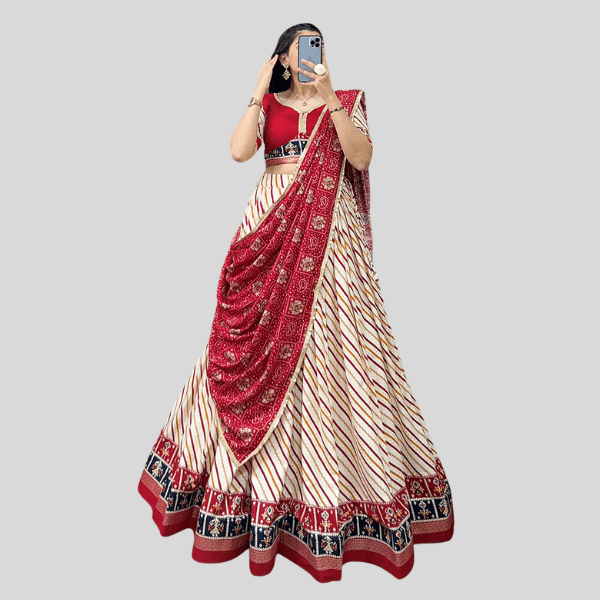 Ready to Wear Lehenga Choli Special with Patola Print - India shopping