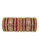 Gold Mirror Lac Bangles Wedding Set For Bride