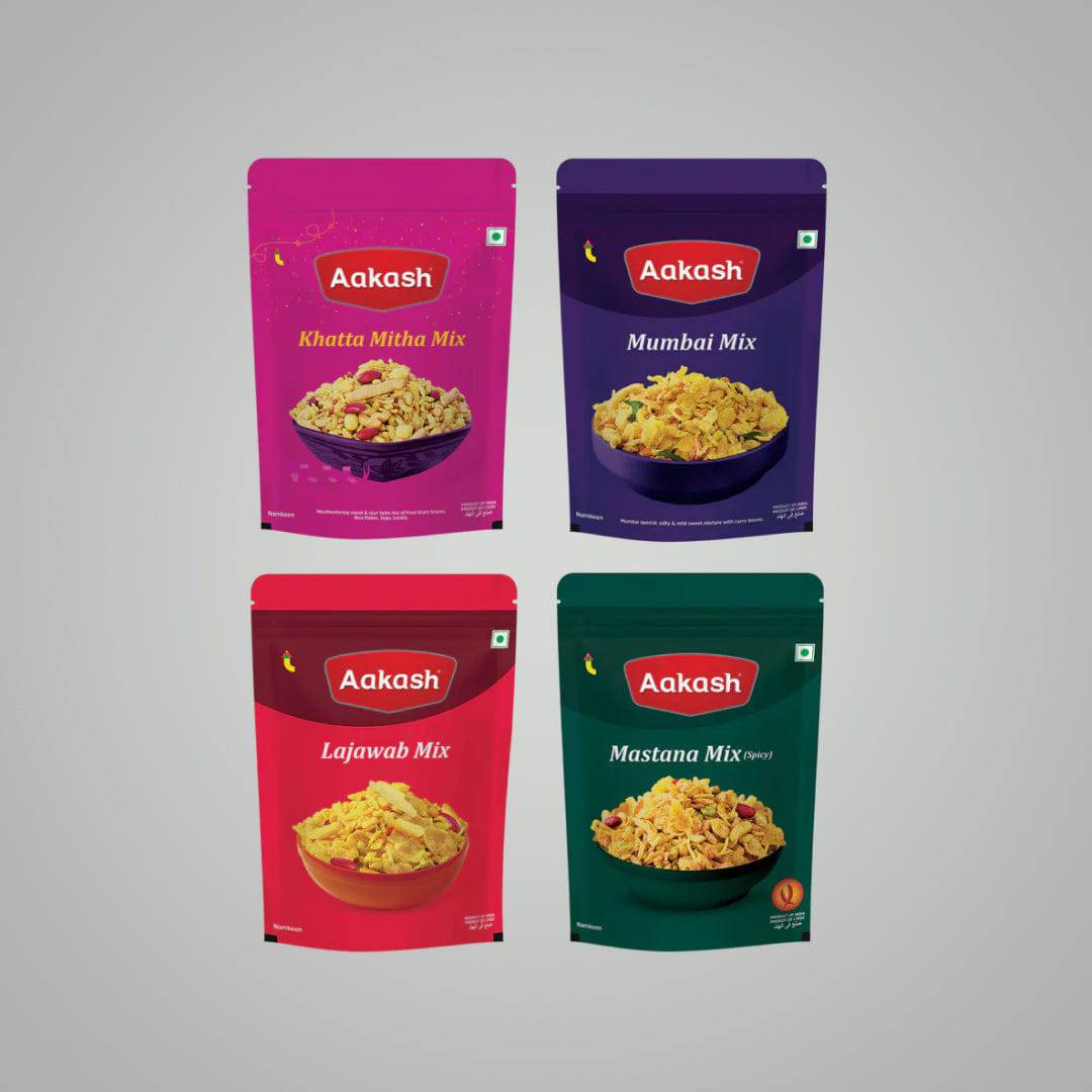 Akash Mixture Combo (Pack of 4) - 800 gms - India shopping