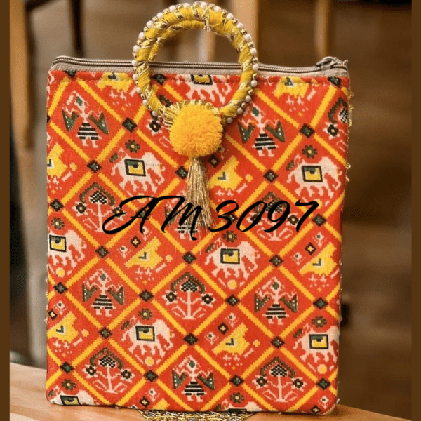 Traditional Rajwara Style Handbag Set Of 3 Pieces - India shopping