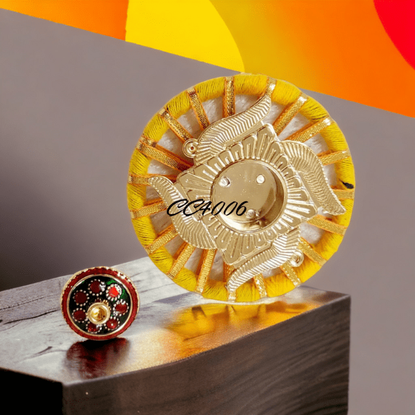 Ring Swastik Roli Chawal Plater - India shopping