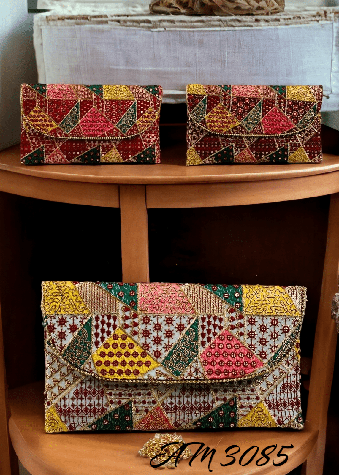 Zari Handclutches Set of 2 - India shopping