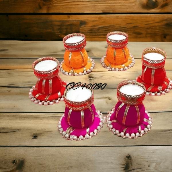 Damru Ring Candle Holder Set - India shopping