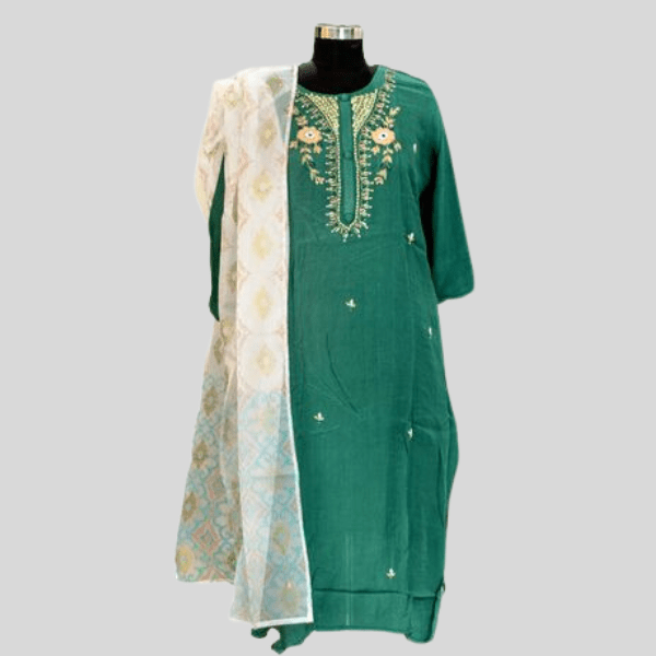 Pista Green Kurta Set - India shopping