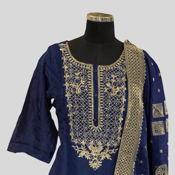 Royal Blue Kurta Set - India shopping