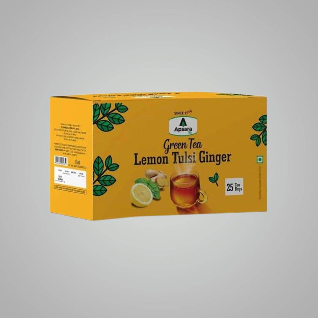 Apsara Lemon Tulsi Ginger Green Tea - India shopping