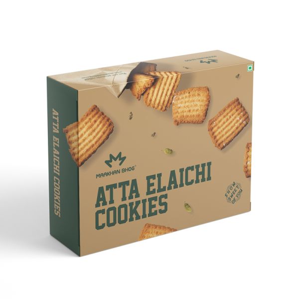 Maakhan Bhog Atta Elaichi Cookies - 500 gms