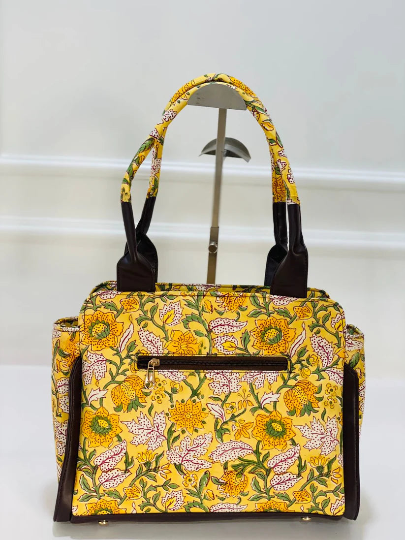 Classical Tote Yellow Bag For Women