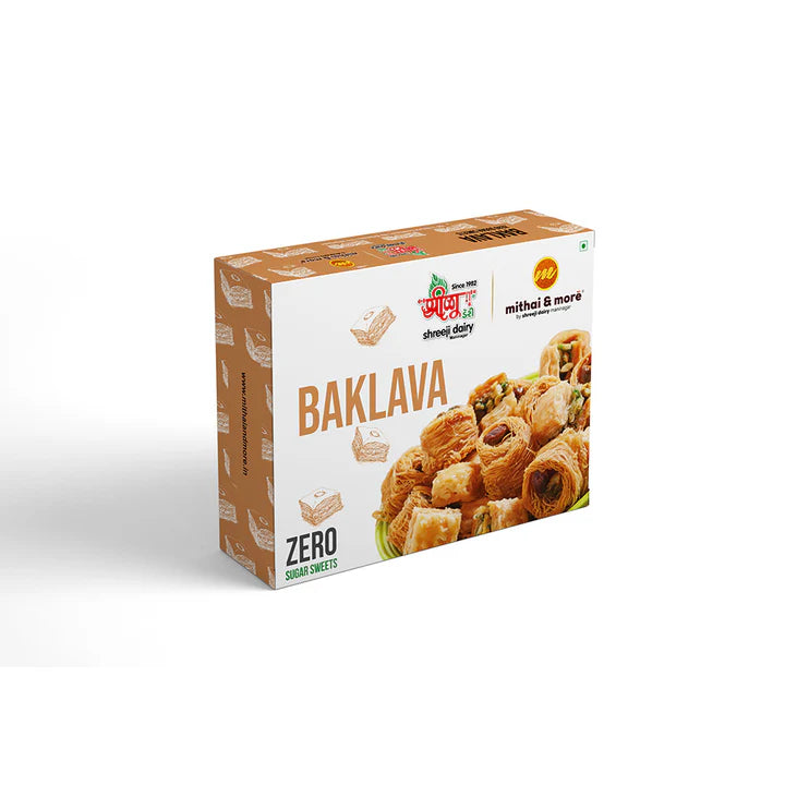 Mithai & More Sugar Free Baklava 280 gms - India shopping