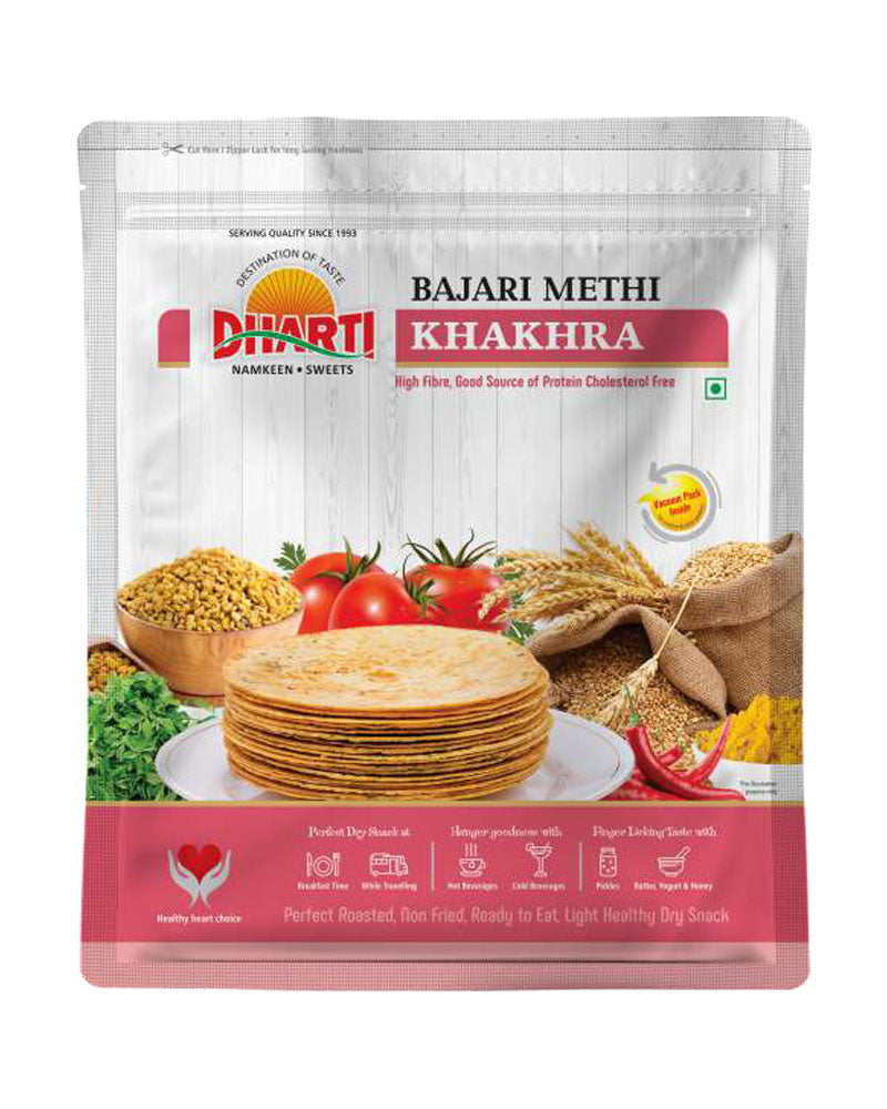 Dharti Namkeen Bajra Methi Khakhra 500 gms