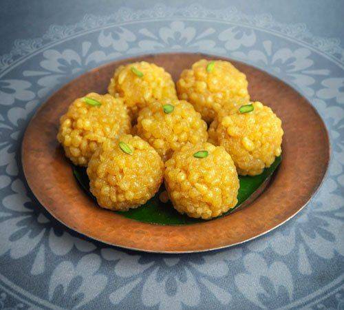 Bhagat Mishthan Laddu Chogni - 500gms - India shopping