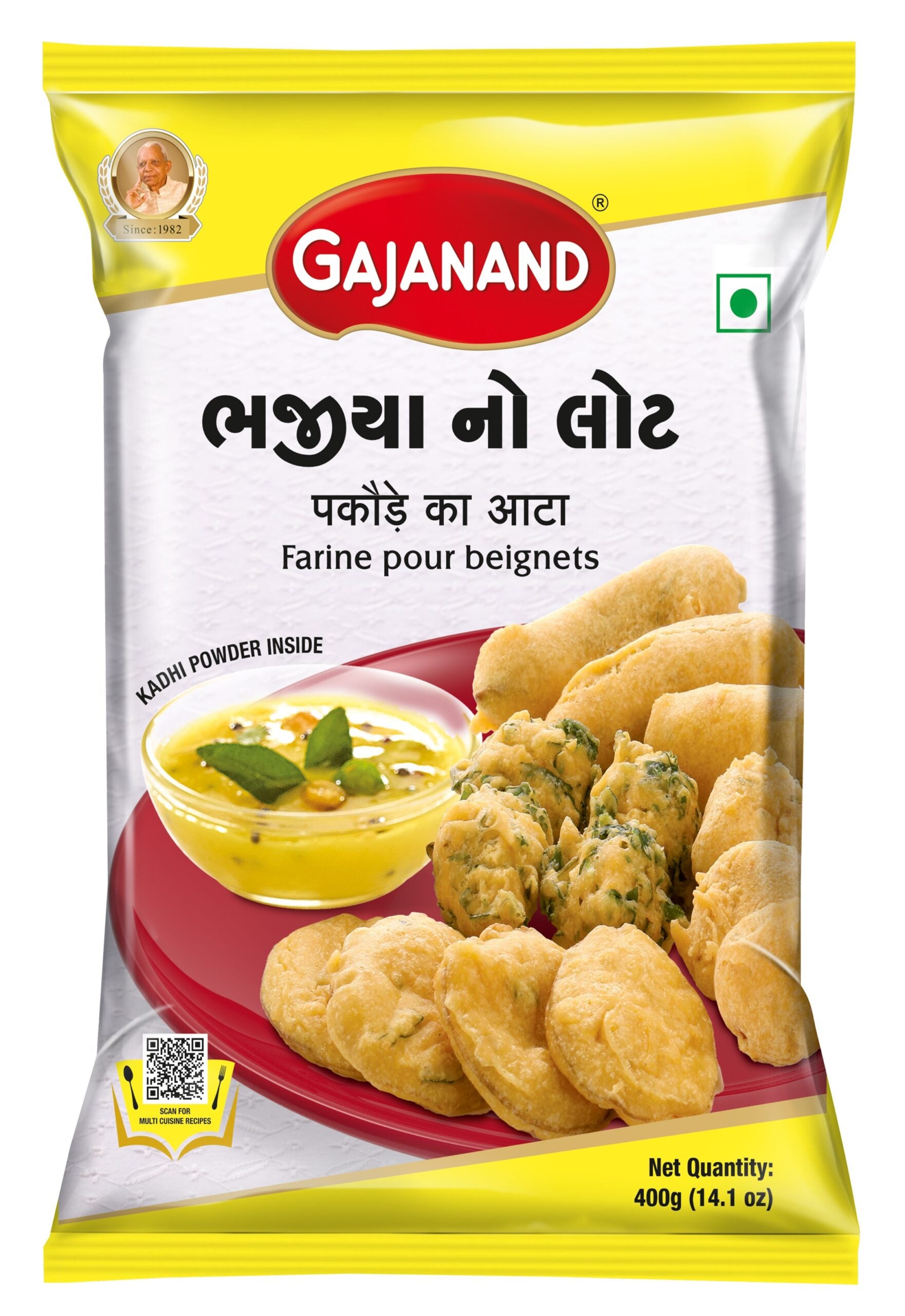 Gajanand Masala Bhajiya Pakora Mix Flour 400 gms