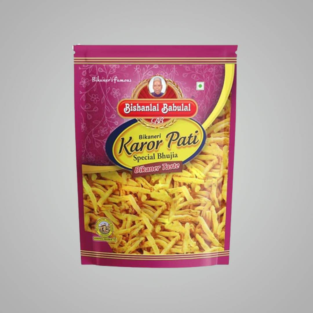 Bishanlal Babulal Karor Pati Mota Bhujia - 500 gms - India shopping