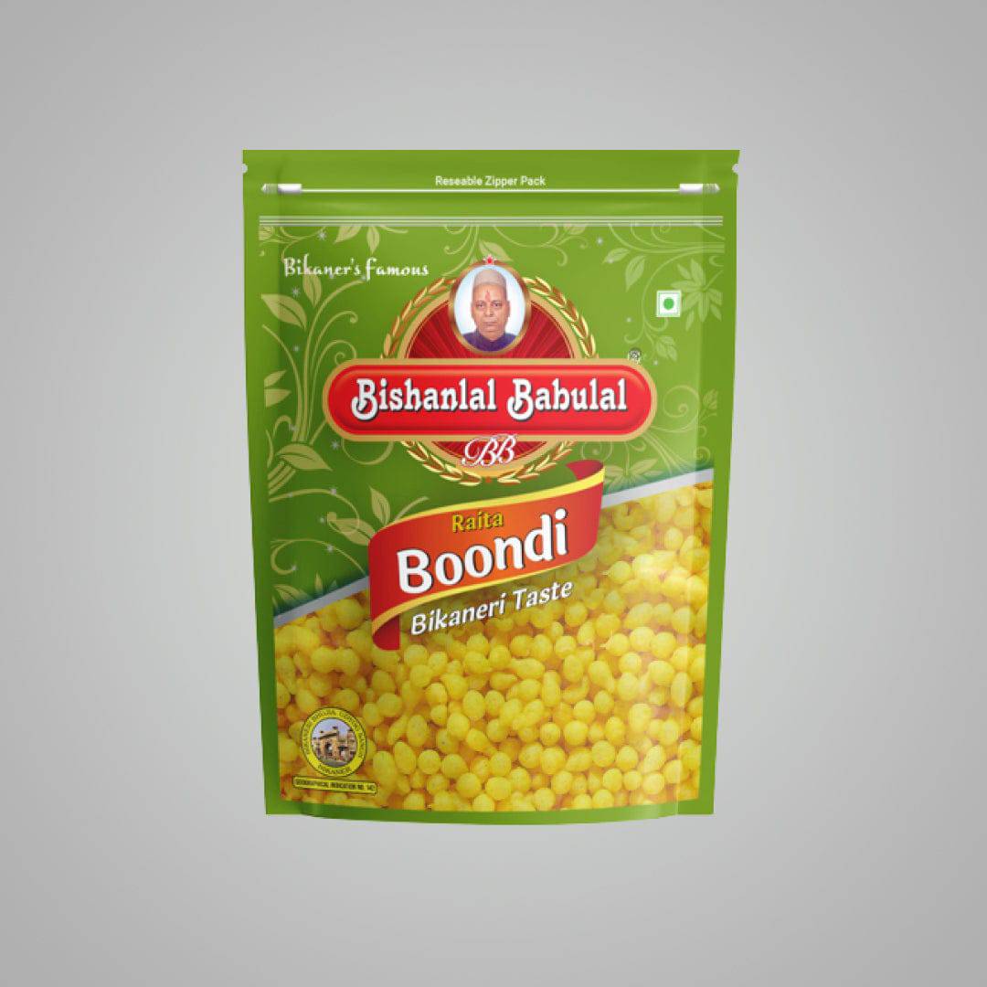 Bishanlal Babulal Raita Boondi - 500 gms - India shopping