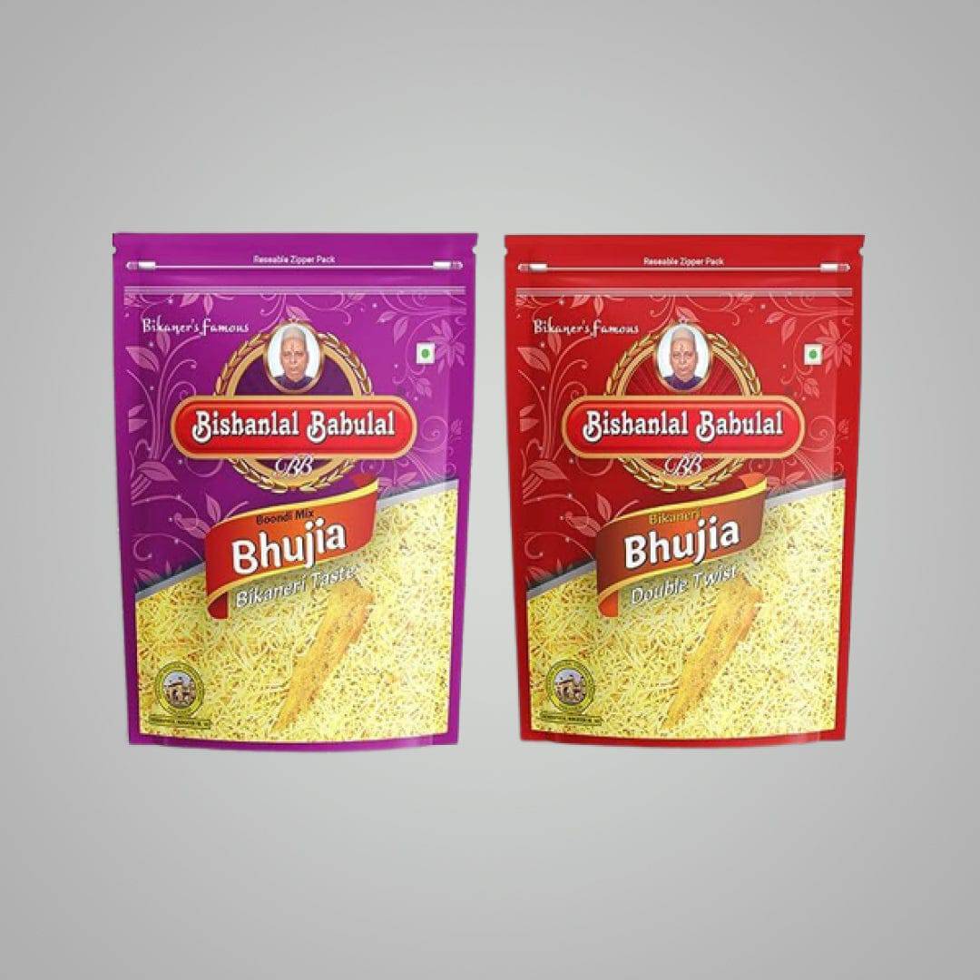 Combo: Bhujia & Boondi Mix Bhujia - 500 gms - India shopping