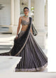 Black Lehenga Choli With Georgette Pepar Mirror Work | Ready To Wear