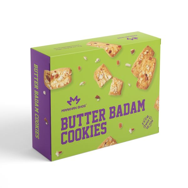 Maakhan Bhog Butter Badam Cookies - 500 gms