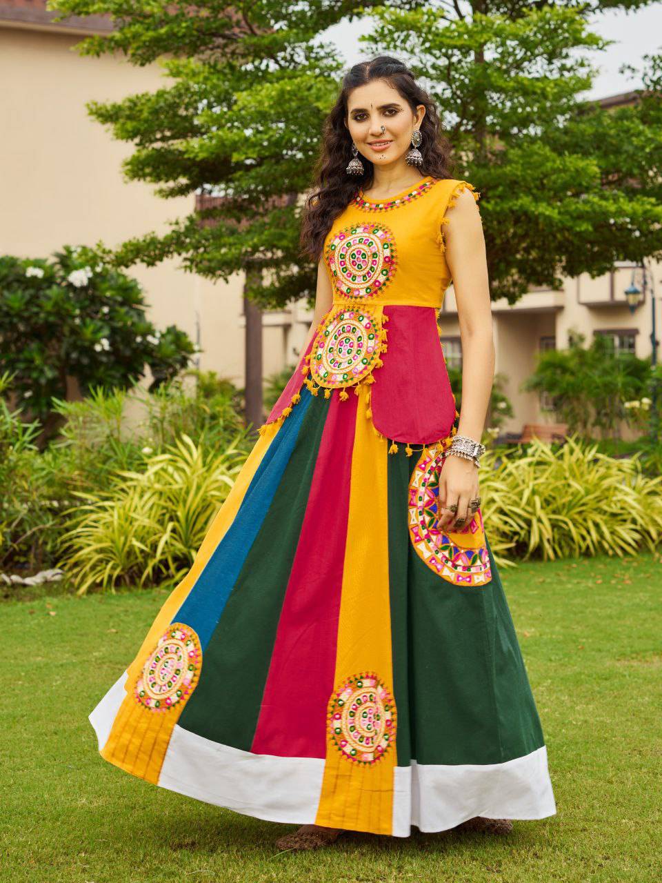 Pure Handloom Khadi  Embroidered Chaniya Choli Collection - India shopping