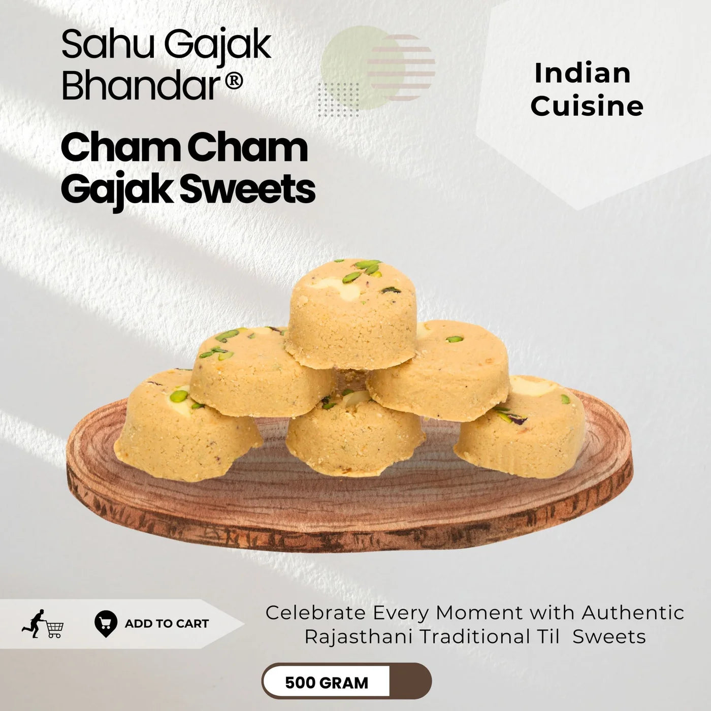 Sahu Gajak Cham Cham Gajak 500 gms