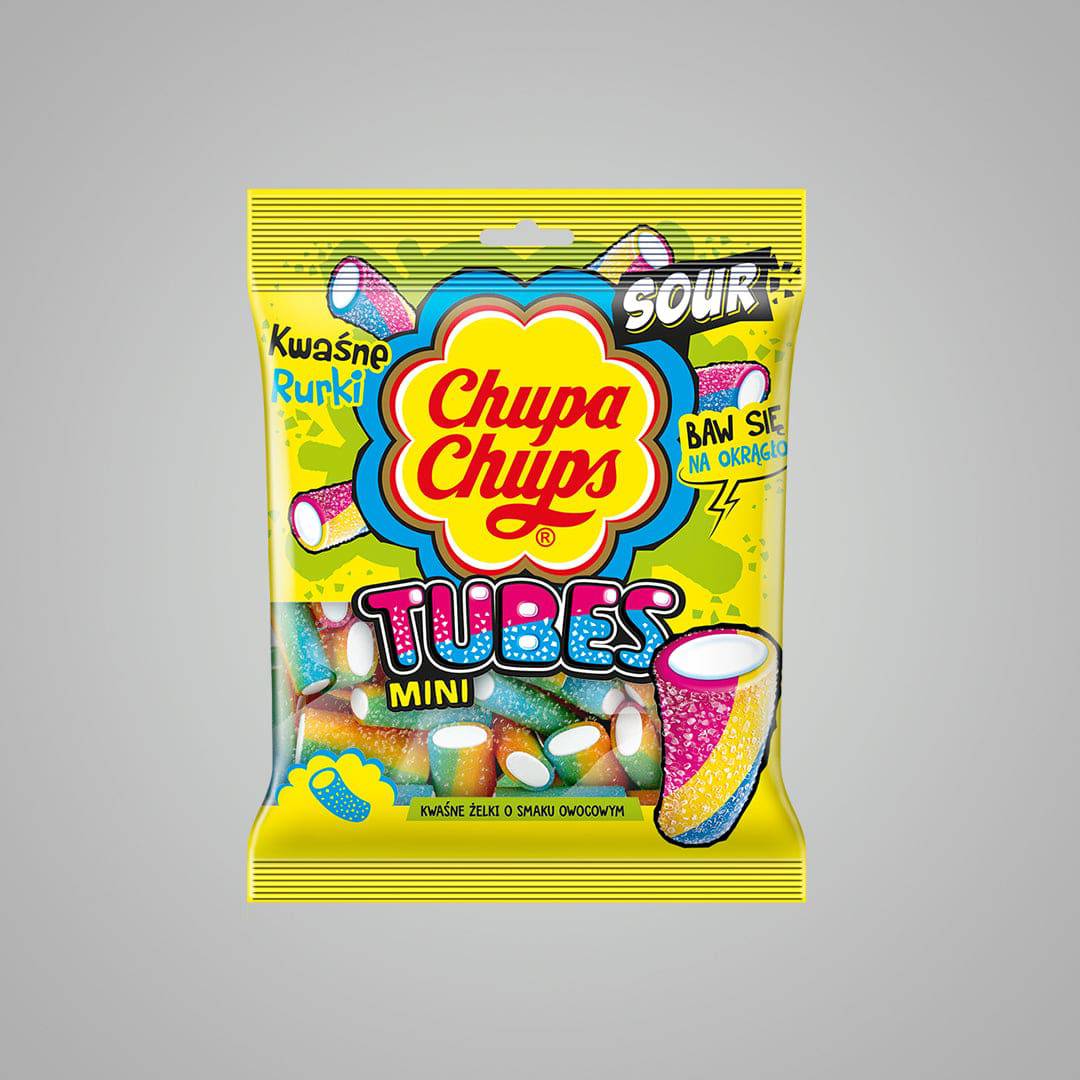 Chupa Chups Sour Tubes - 50 gms - India shopping