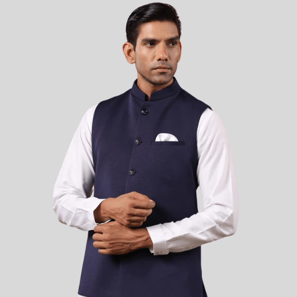 Formal Waist Coat For Men | Navy  Blue - India shopping