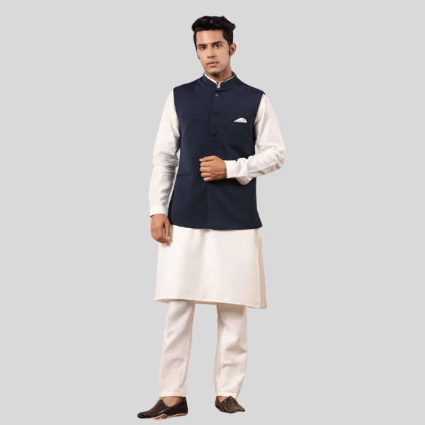 Waist Coat For Men | Navy Blue - India shopping