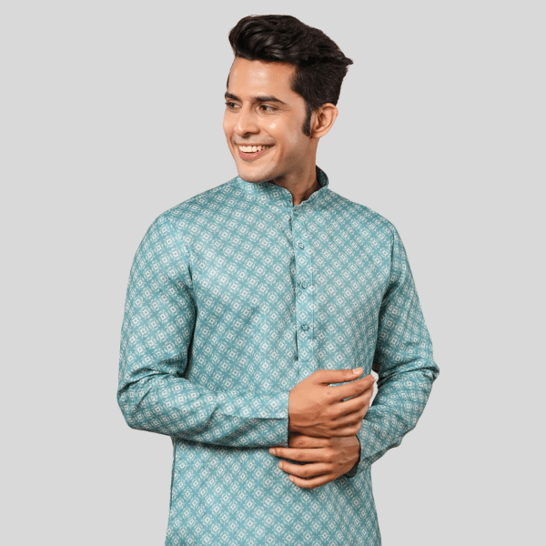 Designer Kurta Pajama For Men | Rama Green - India shopping