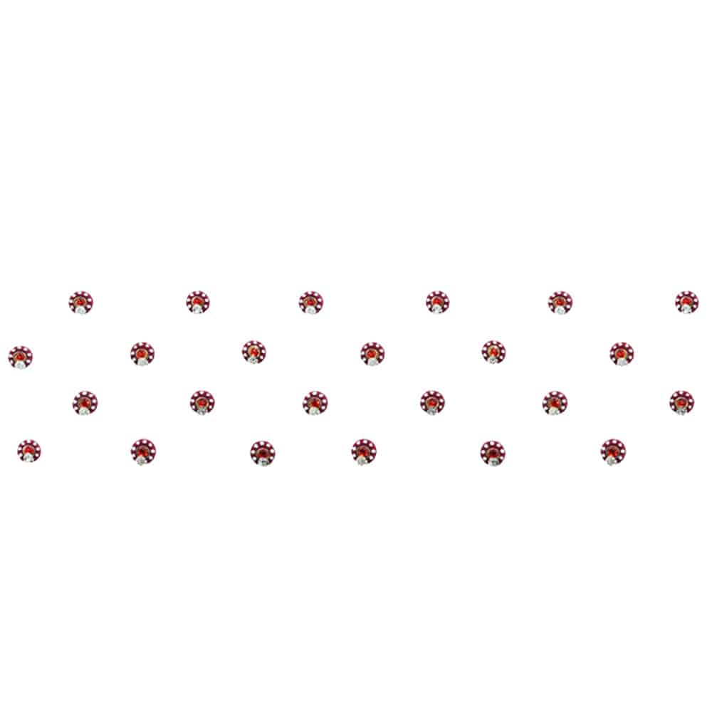 Comet Busters Small Maroon Bindis With Stone (BIN554) - India shopping