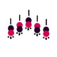 Comet Busters Stylish Purple and Pink Bindis (20mm) (BIN1740)