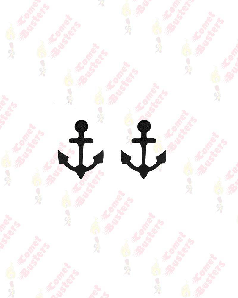 Comet Busters Temporary Couple Tattoo - Anchor (Set of 2) - Cute Temporary Tattoos Stick On Sticker (BJ049) - India shopping