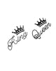 Comet Busters Temporary Couple Tattoo (Set of 2) - King & Queen Fashionable Temporary Tattoos Stick On Sticker (BJ036)