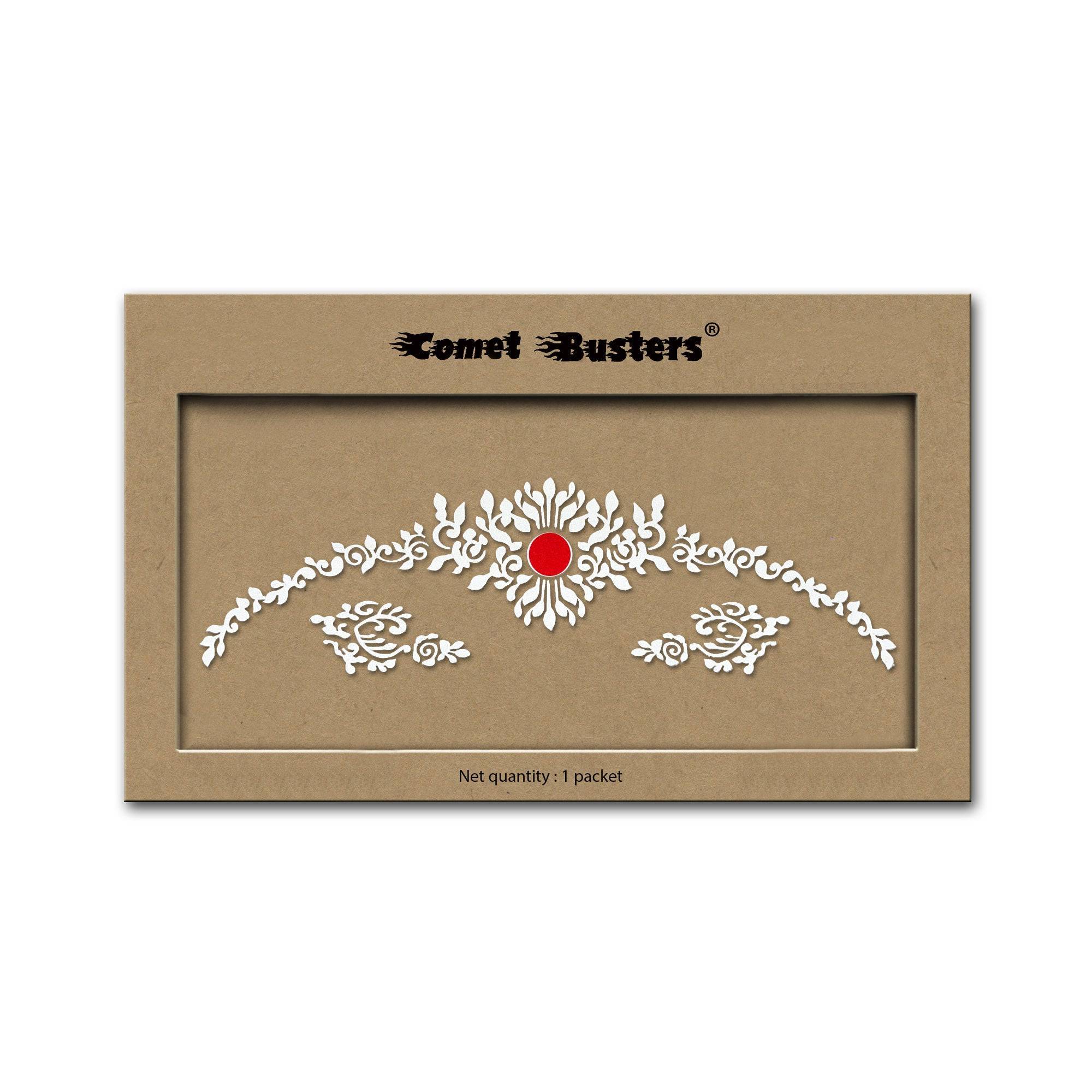 Comet Busters Traditional Bridal Bengali Wedding Bindi for Women (BIN1971) - India shopping