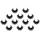 Comet Busters Traditional Half Moon Black Bindi (6mm) (BIN1756)