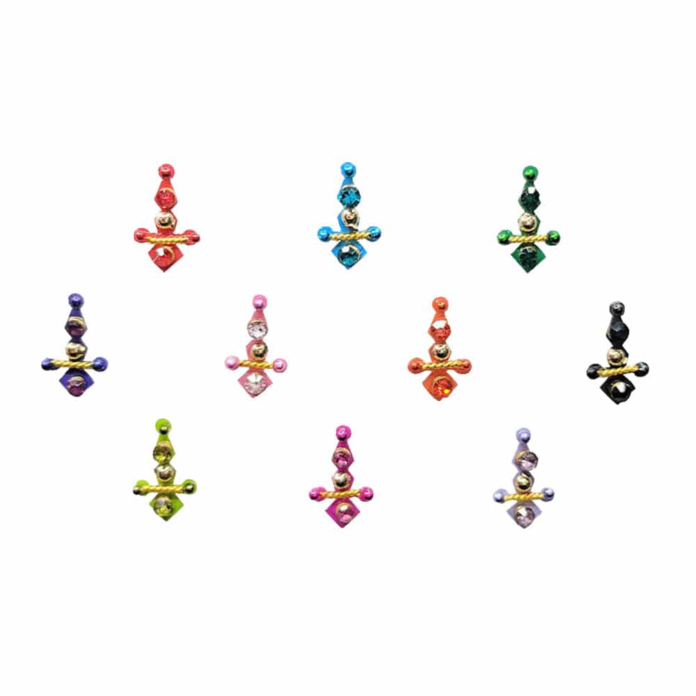 Comet Busters Traditional Multicolor Bindi (BIN173) - India shopping