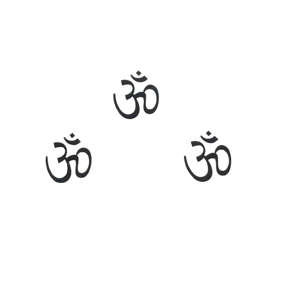 Comet Busters Traditional Om Black Bindi Sticker (BIN054) - India shopping